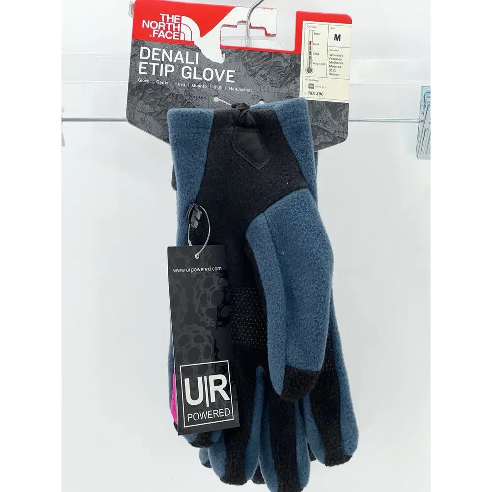 The North Face Women's Gloves Midweight Fleece Hot Pink Black Size Medium NWT